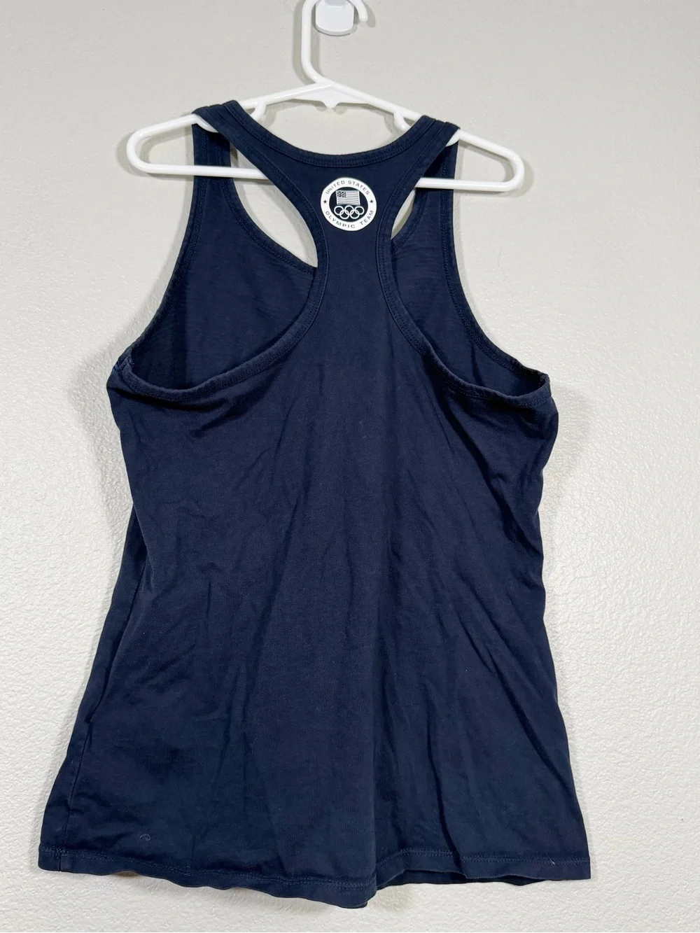Nike Shirt Navy Blue USA Olympic Team Racerback Tank Top Sport Girl Youth Large